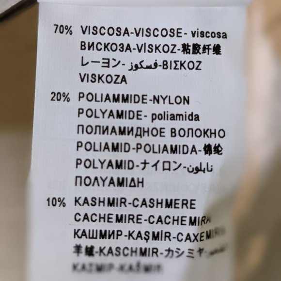 Cashmere blend long sleeve t-shirt Navy Blue - Picture 7 of 10